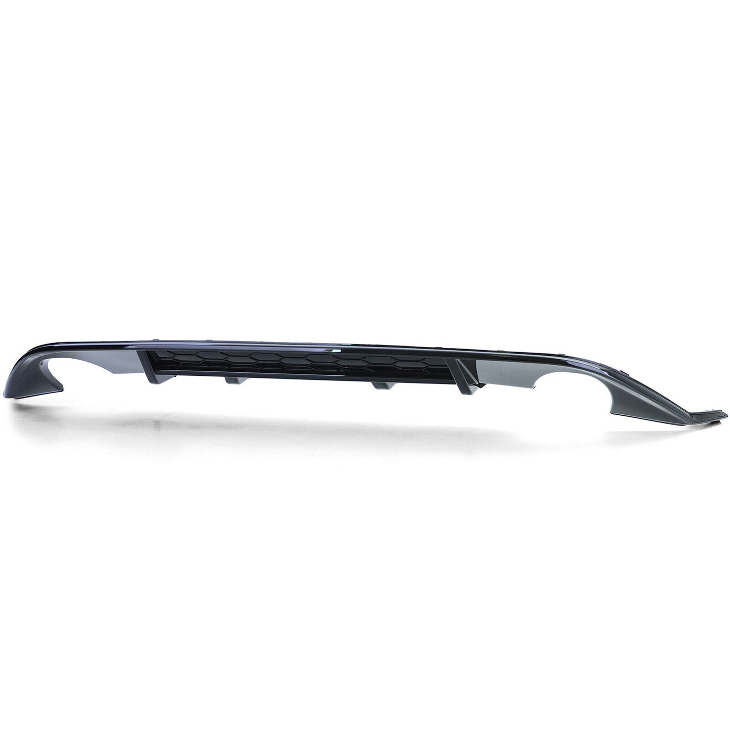 Rear Diffuser Single Pipe Both Sides Gloss Black for VW Golf 7 GTI 13-17