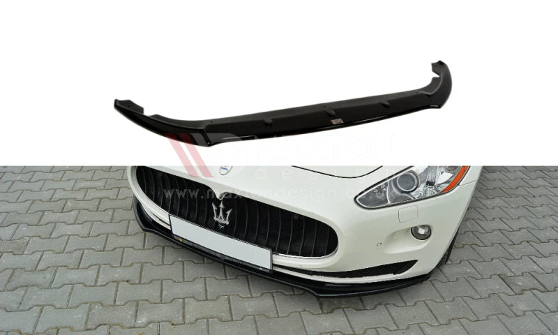 💕 Splitter adatto per Maserati Granturismo nero lucido 💕
