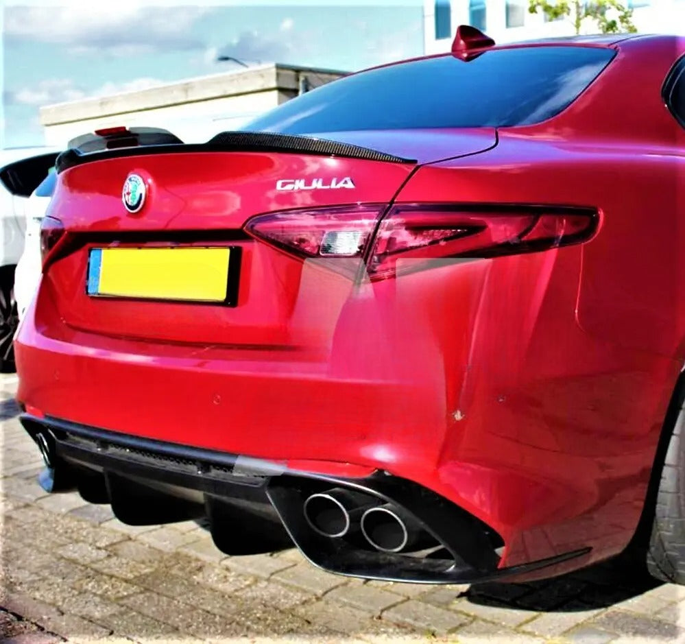 😎Carbon Fiber Rear Spoiler Fit For Alfa Romeo Giulia 952😎