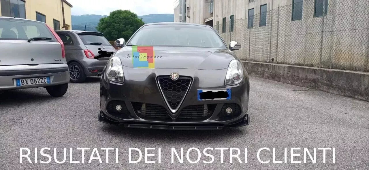 🔥0037 Splitter adatto per alfa romeo giulietta NERO LUCIDO LOOK RS LAMA🔥