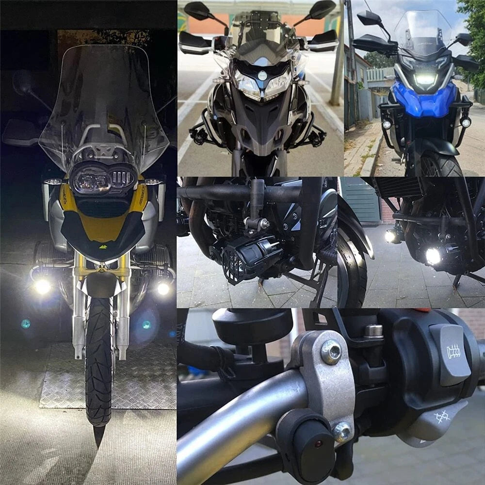 🔥Coppia Luci Ausiliarie LED – BMW GS1200 LC / ADV, F800, F700🔥