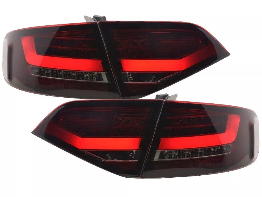 Fanali posteriori LED per Audi A4 B8 08-11 berlina luci posteriori rosse smoke