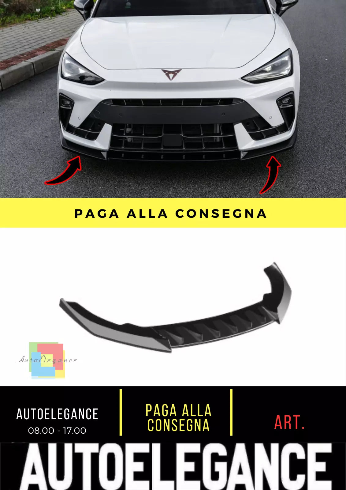 ❄️SPLITTER ADATTO PER CUPRA Leon MK1 Facelift 24+❄️