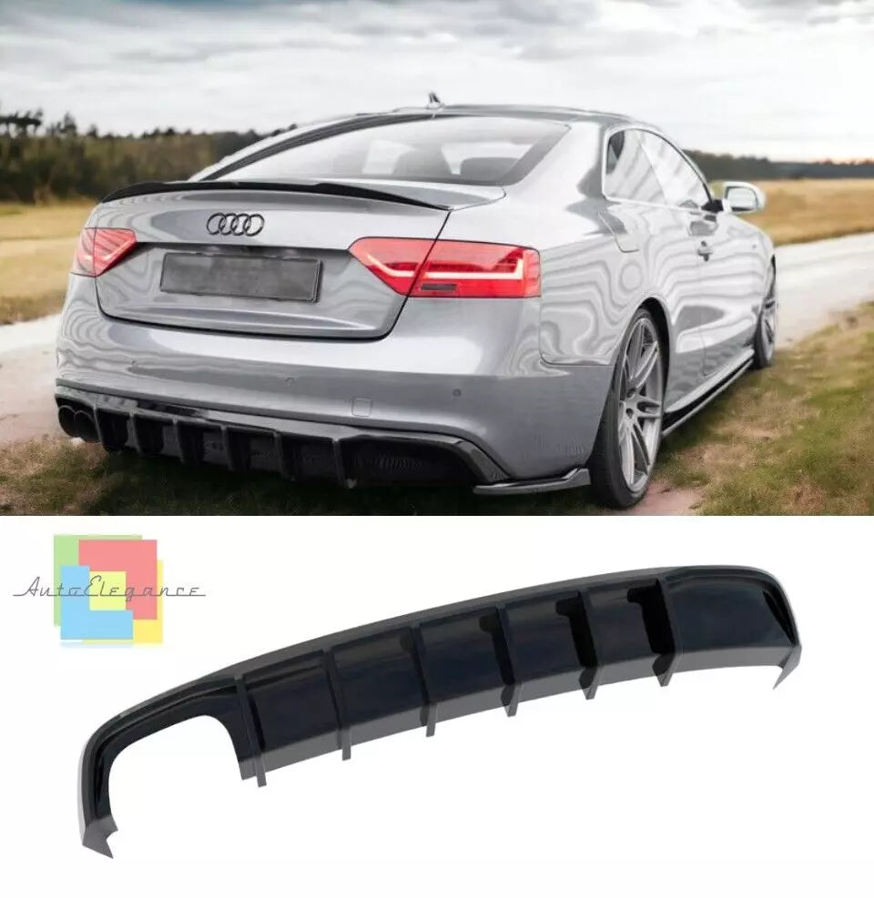 DIFFUSORE ADATTO PER AUDI A5 S-LINE COUPE / SPORTBACK 8T FACELIFT DOPPIO SCARICO