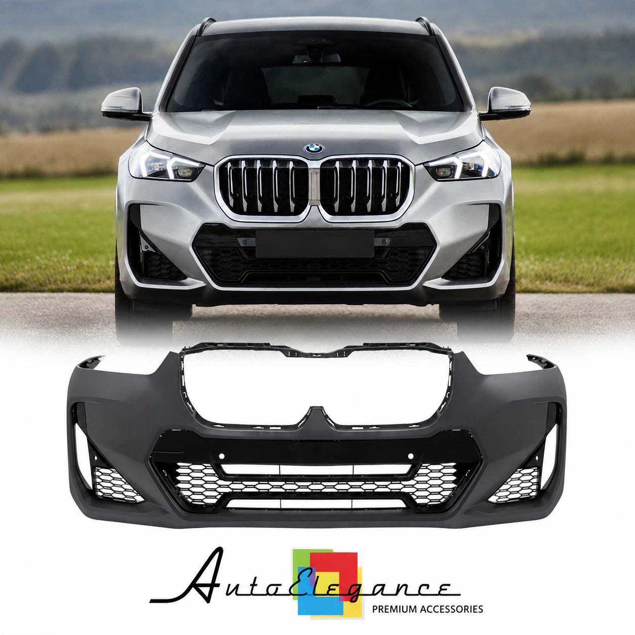 PARAURTI POSTERIORE BMW X1 U11 23- LOOK M PDC