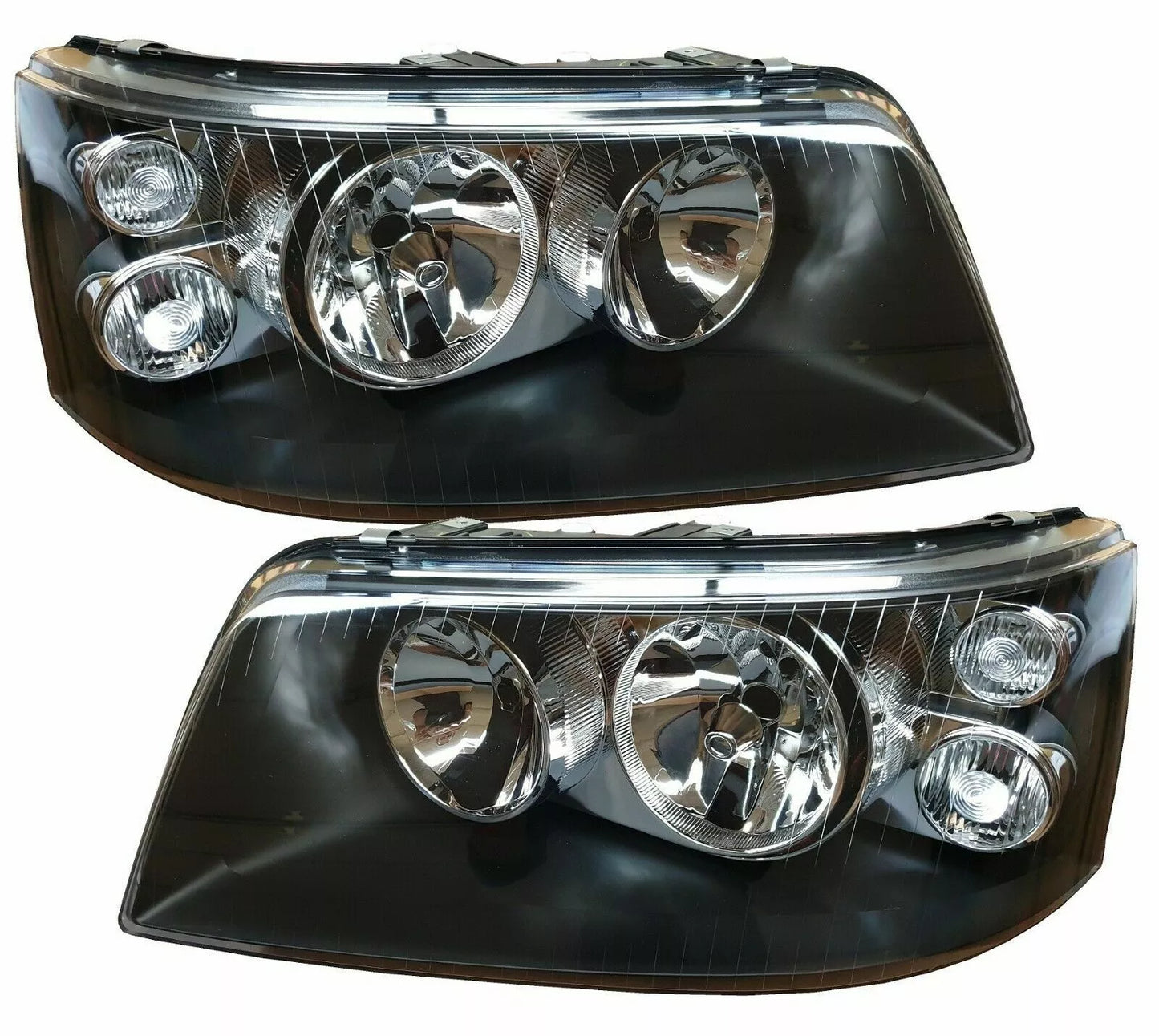 FANALE VETRO TRASPARENTE PER VW T5 03-09 NERO MULTIVAN TRANSPORTER + ATTUATORE