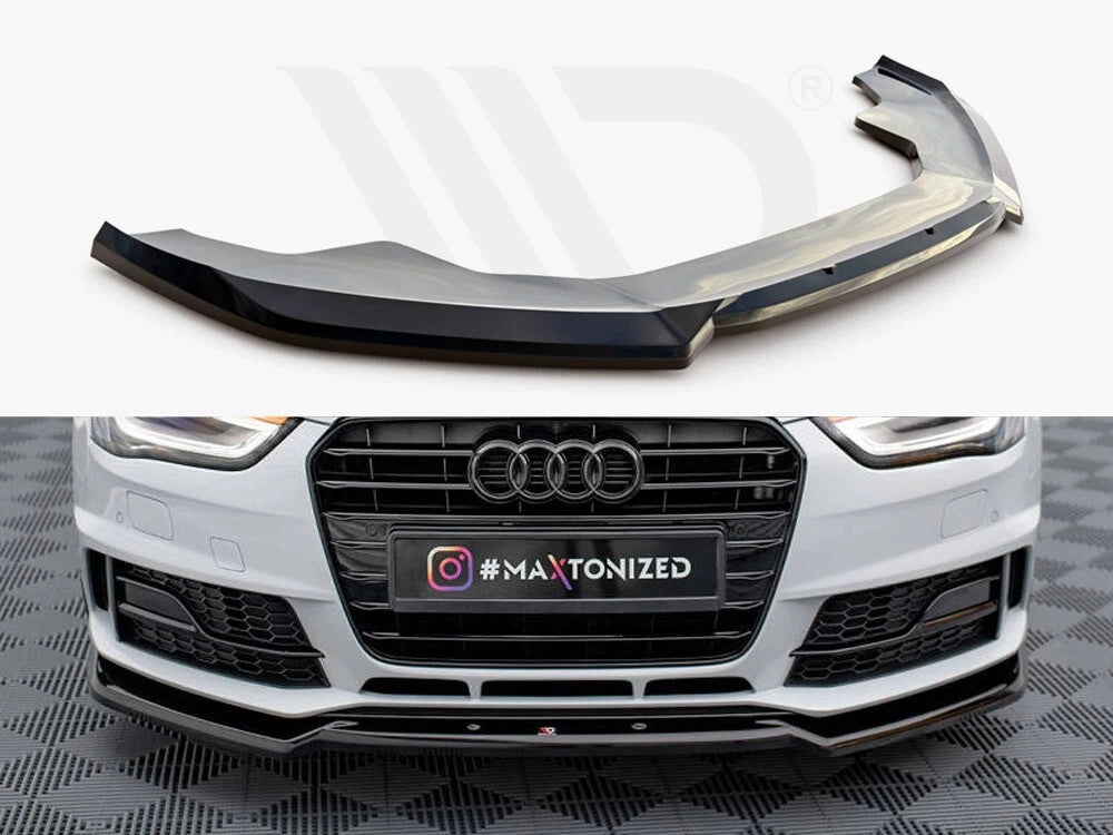 💕Splitter adatto per AUDI A4 B8 nero lucido 💕