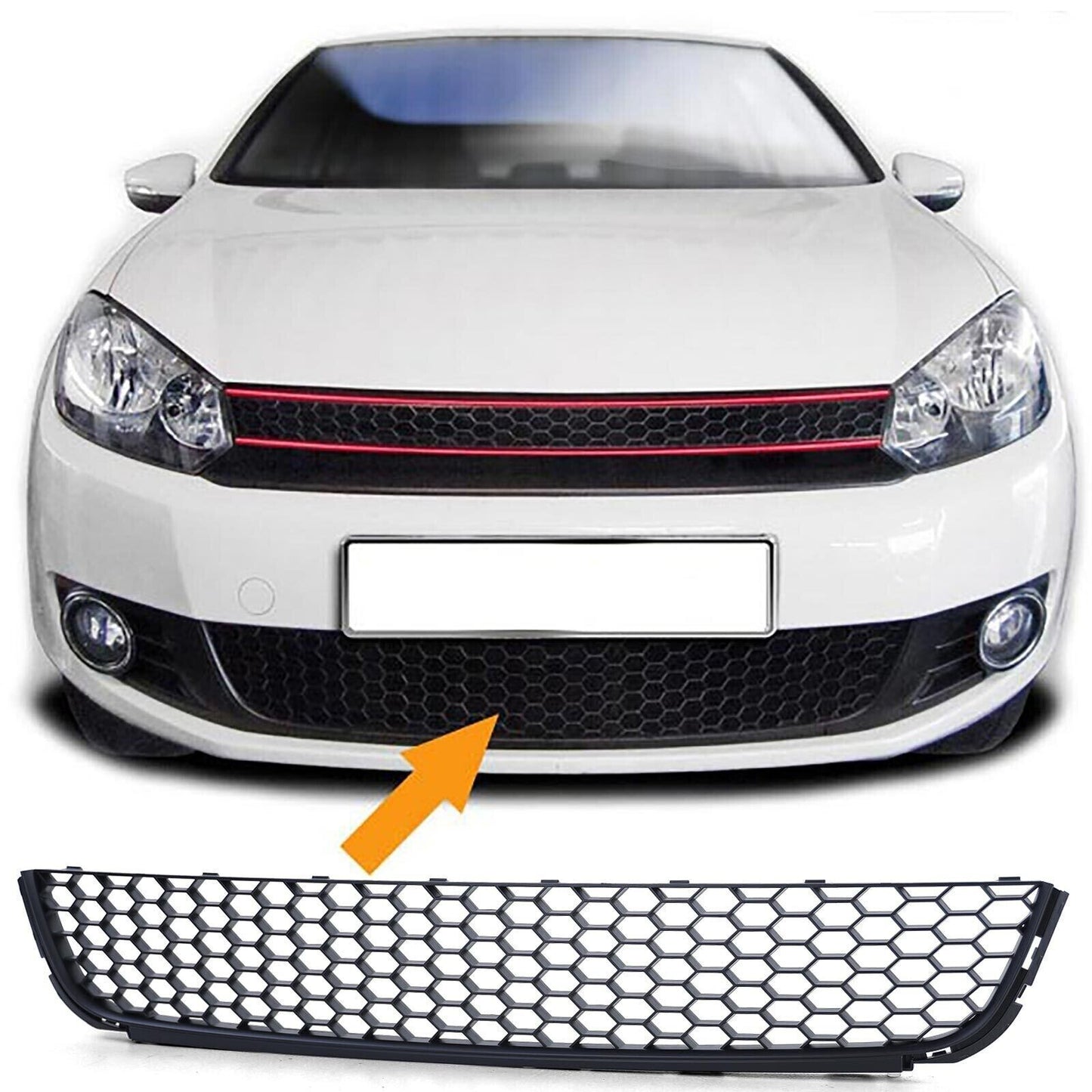 griglia a nido d'ape adatta per VW Golf 6 08-12 non GTI