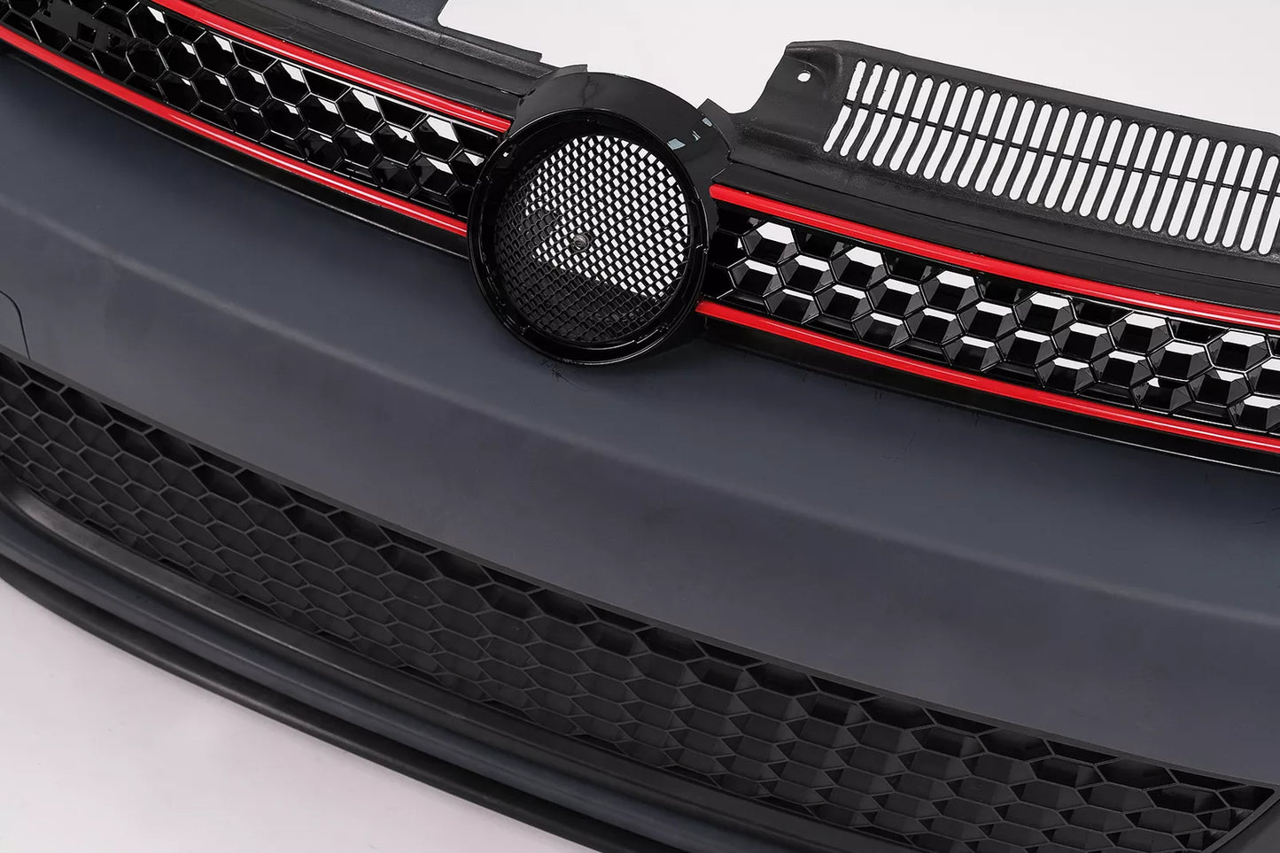 🔥Paraurti anteriore per VW Golf VI 6 08-13 Griglia Fendinebbia GTI Look🔥