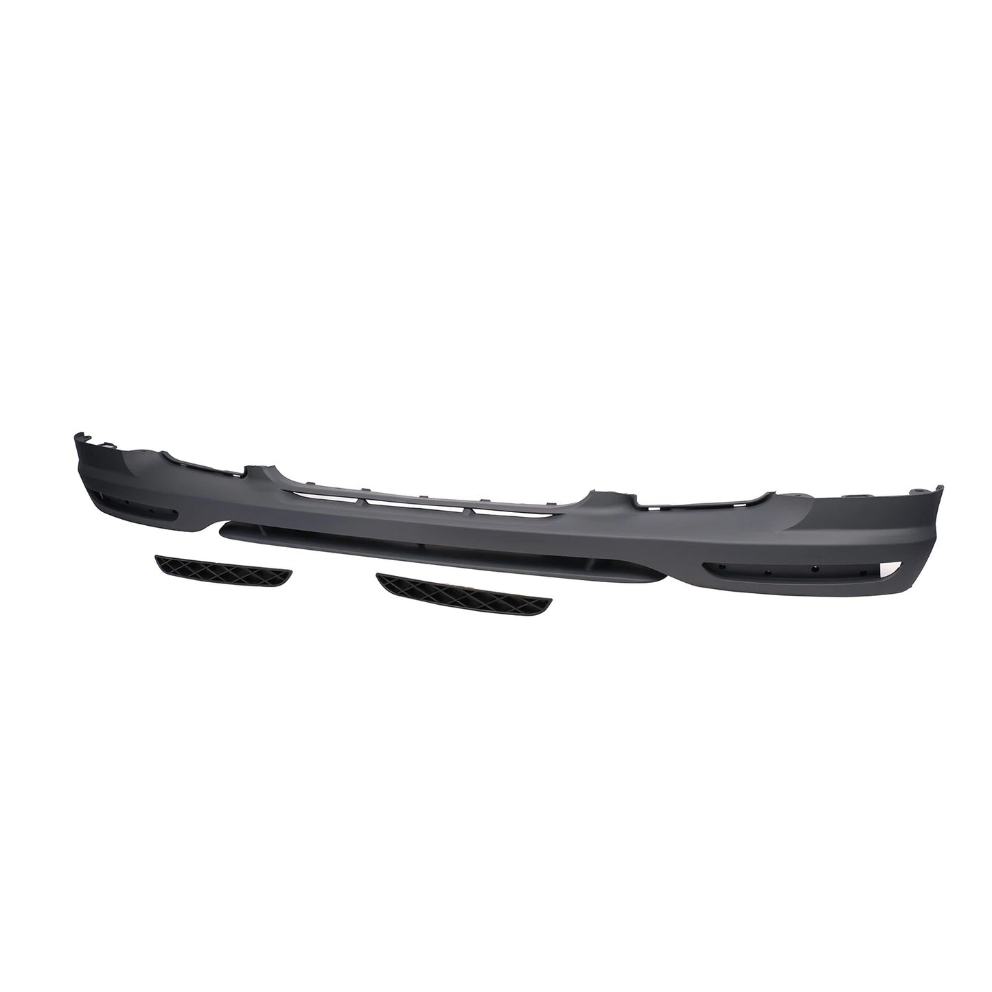 πART.10447 Splitter Anteriore Nero/Grezzo Per Smart Fortwo 451 07-12π
