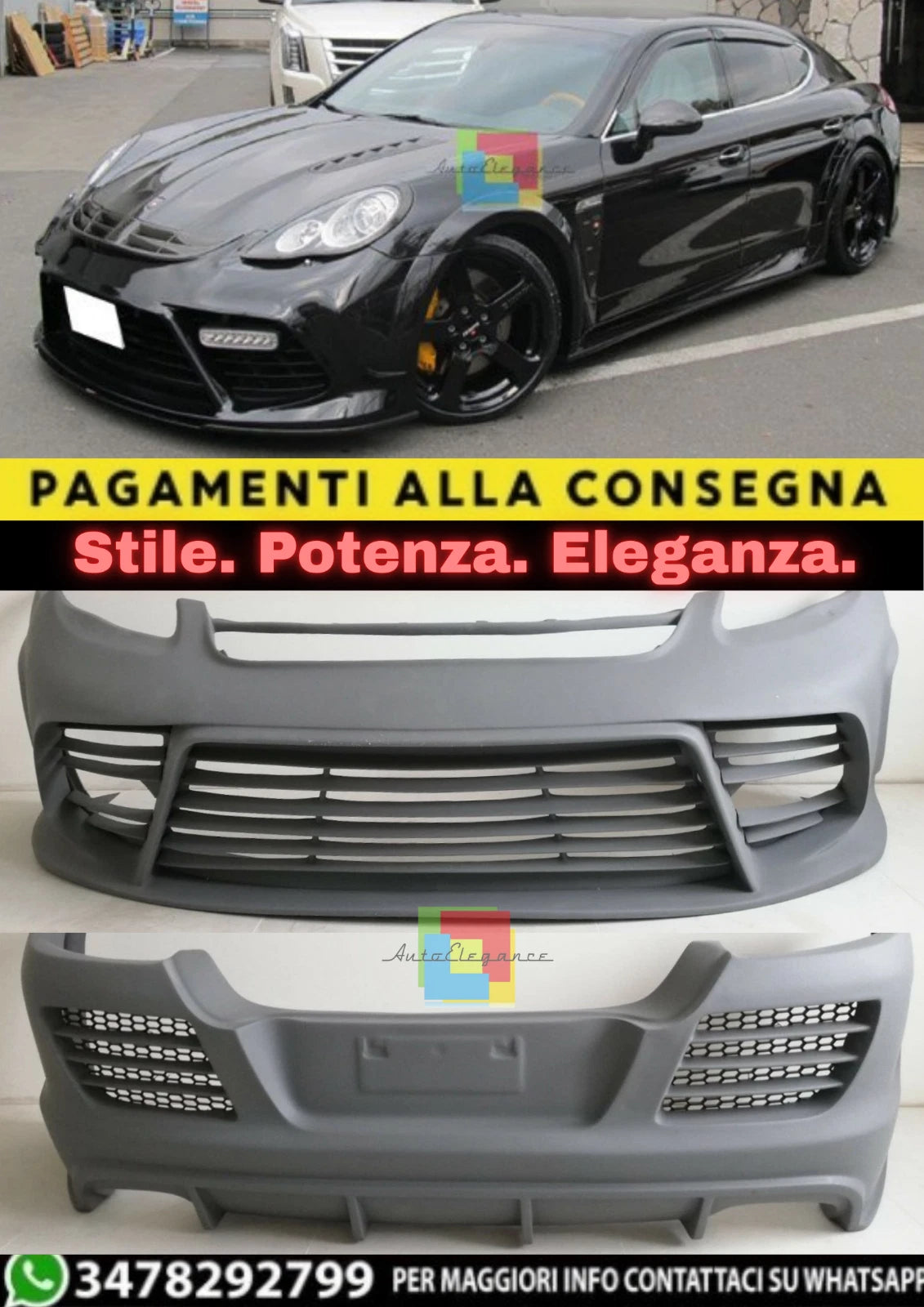 🔥BODYKIT ADATTO PER PORSCHE PANAMERA🔥