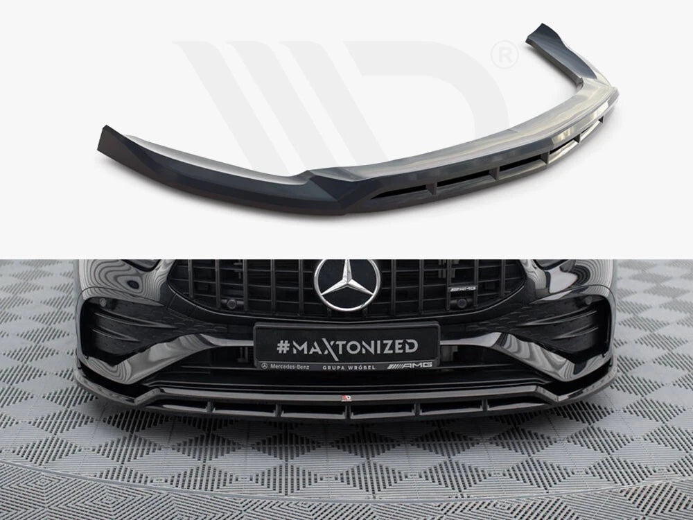 SPLITTER SUITABLE FOR VW GOLF 8 GTI GTD RLINE LOOK GLOSSY BLACK SPORTY DESIGN