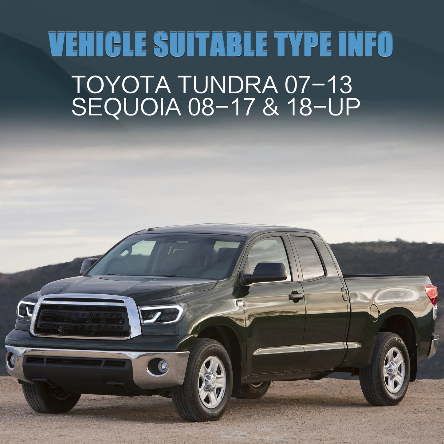 ⭐ART.2880 Fari Anteriori a LED con Sequenziale – Toyota Tundra (2007–2013) ⭐