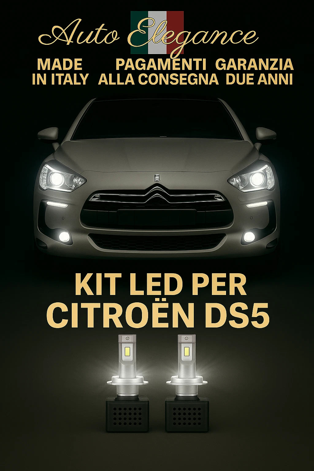 💫Kit LED D1S 6000K Anabbaglianti per Citroën DS5 | Bianco Freddo CANBUS💫