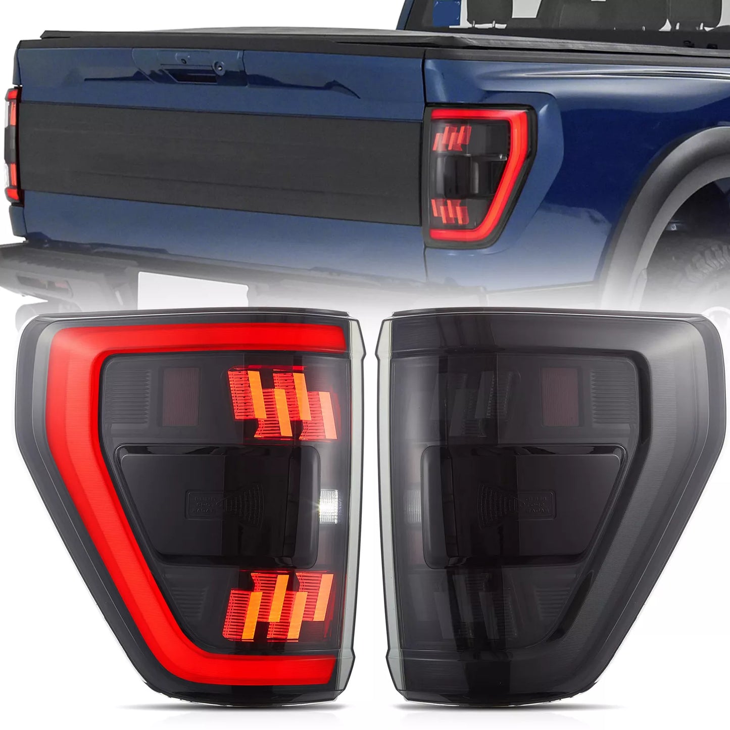 🔥ART.2856 Fanali Posteriori a LED Fumé con Animazione Start-Up – Ford F-150 🔥