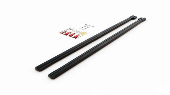 💫ART.8645 Street+ Sotto Minigonne adatte per ABARTH 595 Mk1 FL nero lucido💫