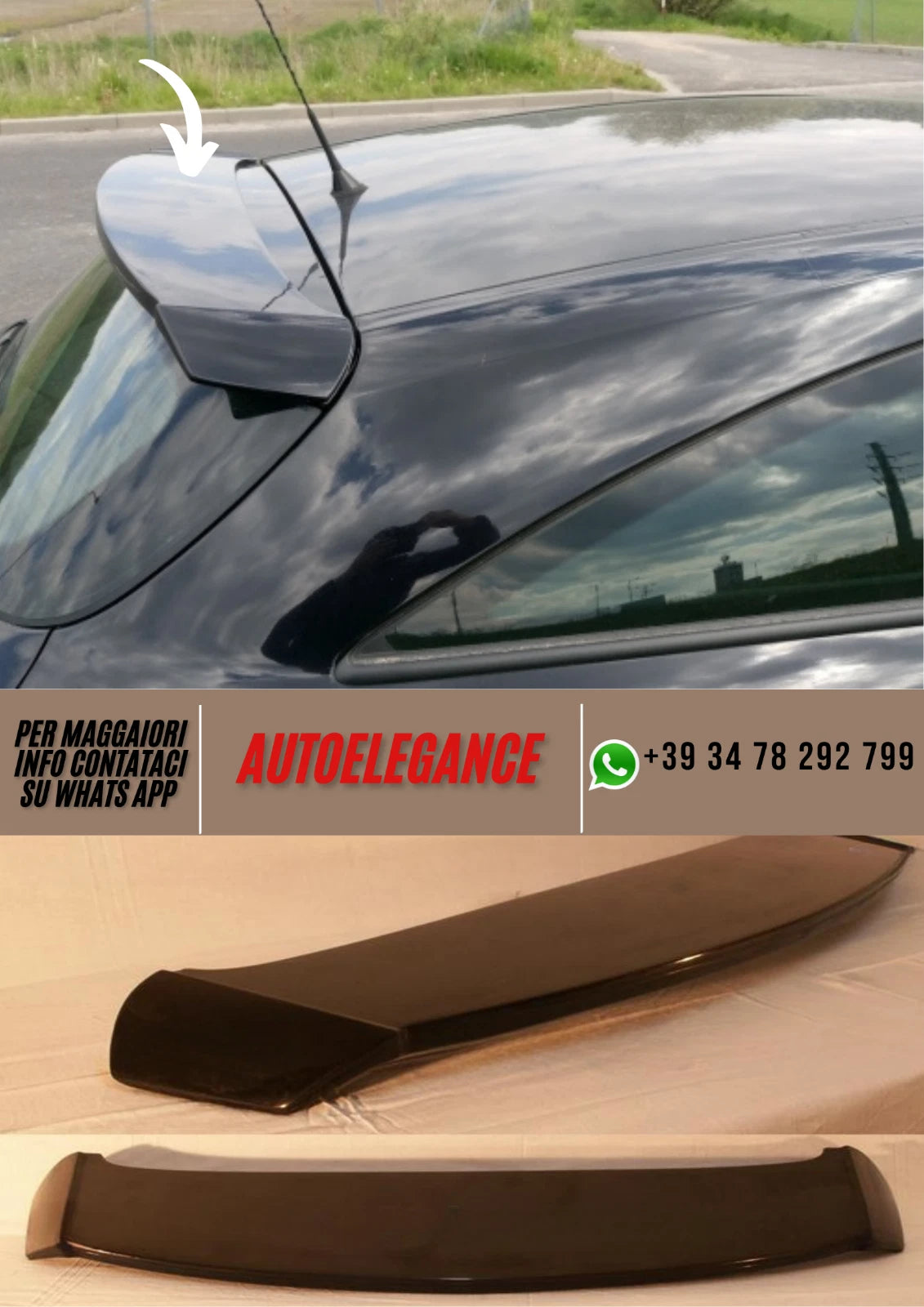 ❤️Spoiler Compatibile per OPEL Astra H GTC Versione 3❤️