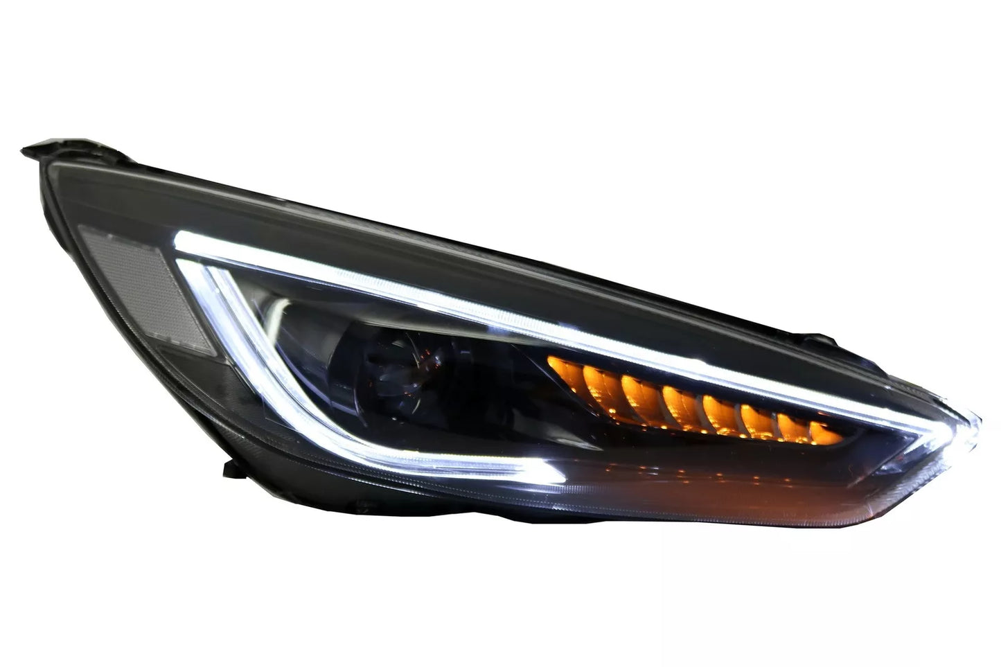 😎Faro proiettore led drl per Ford Focus III Mk3 15-17 Bi-Xenon look flusso😎