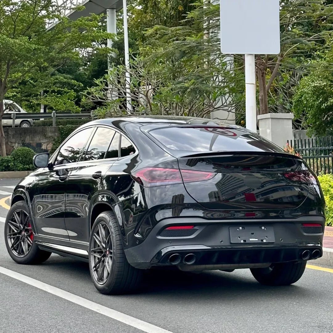 Diffusore posteriore attacco posteriore terminale tuning adatto per Mercedes GLE C167 coupe nero