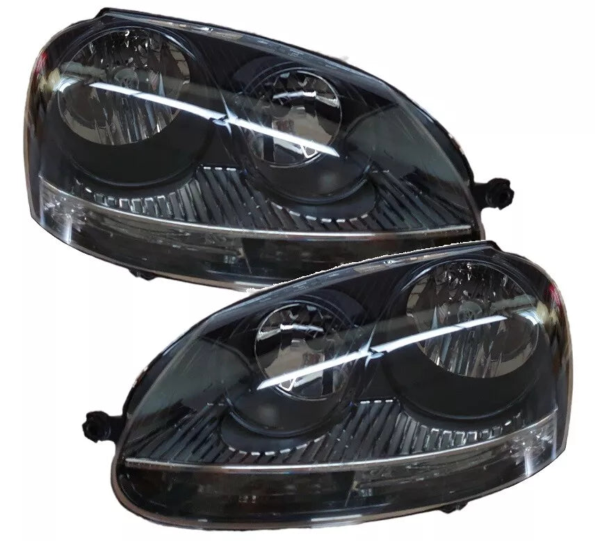 Fanale anteriore nero faro principale per VW Golf 5 03-09 nero Depo