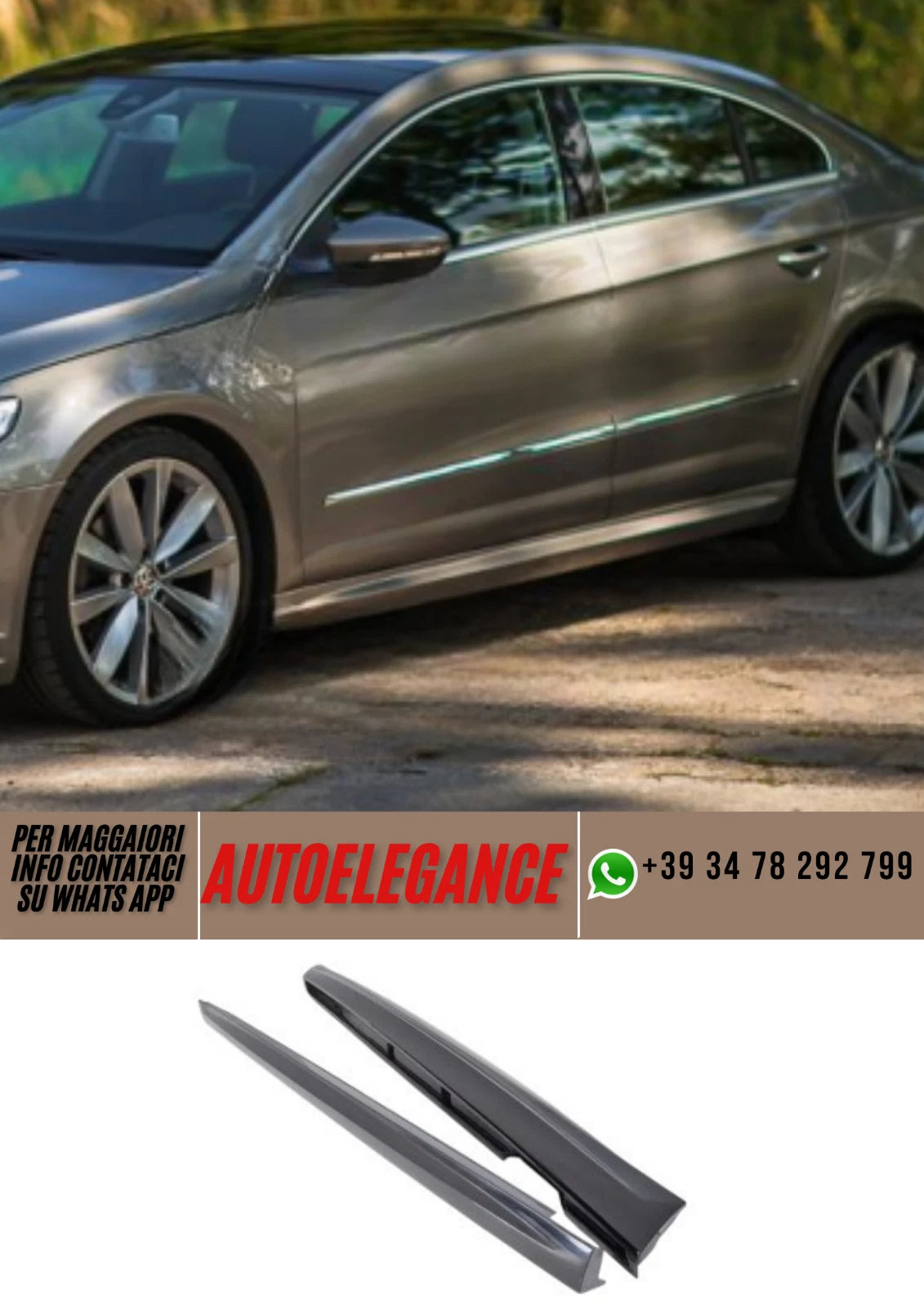 Minigonne laterali spoiler ADATTO PER VW PASSAT CC