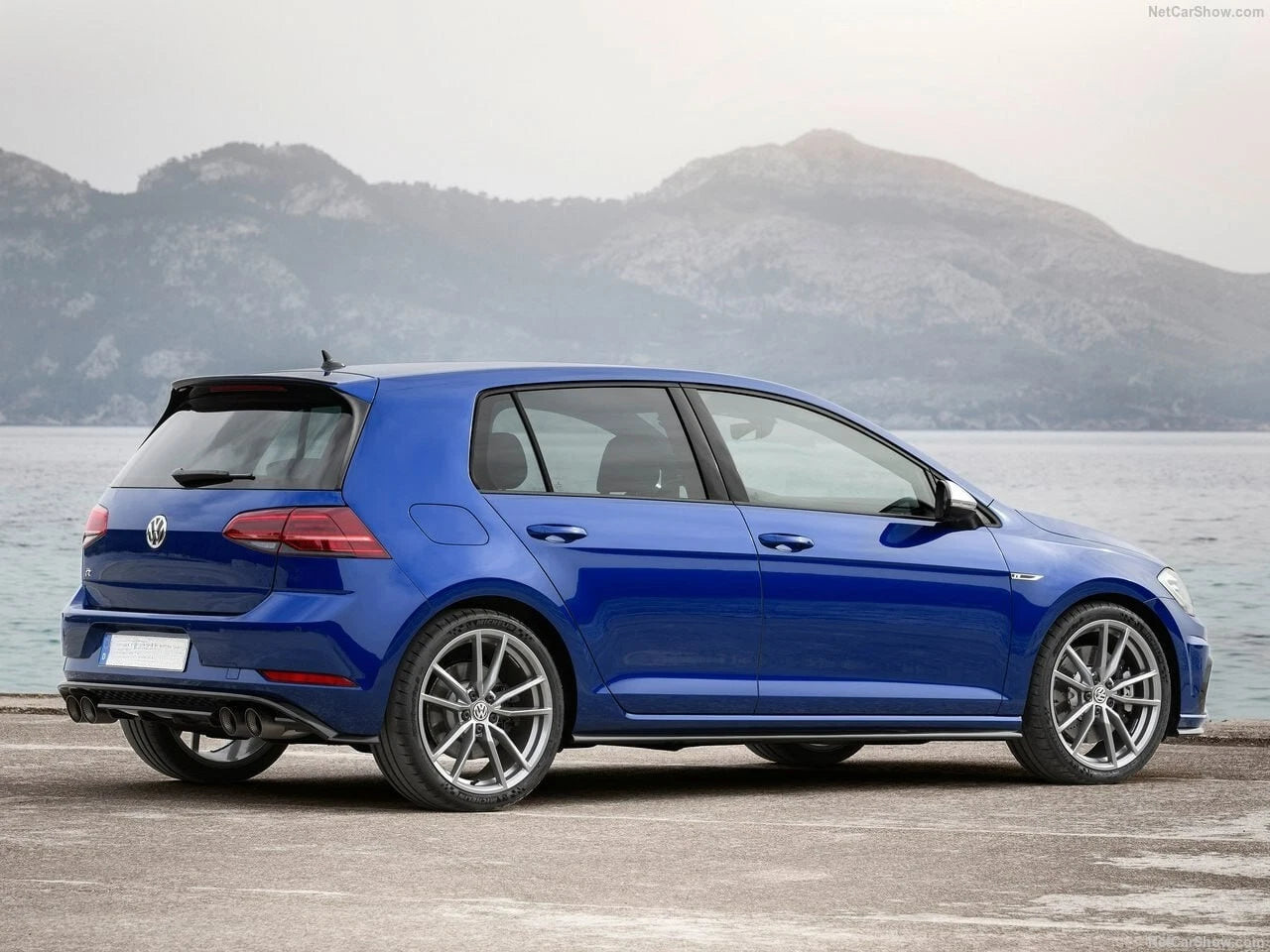 art.1911🔥MINIGONNE ADATTO PER VW GOLF 7.5 2017-2020 LOOK R NERO LUCIDO TOP🔥