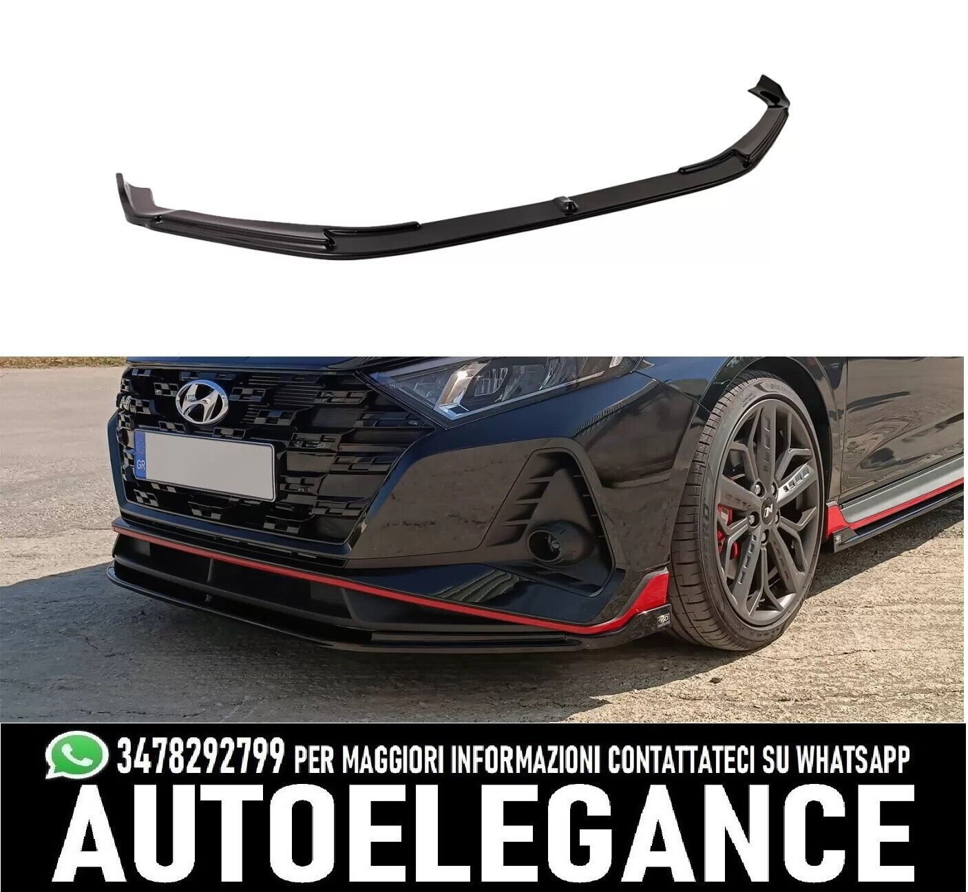 Front splitter Hyundai i20 N Mk3 (2020-)