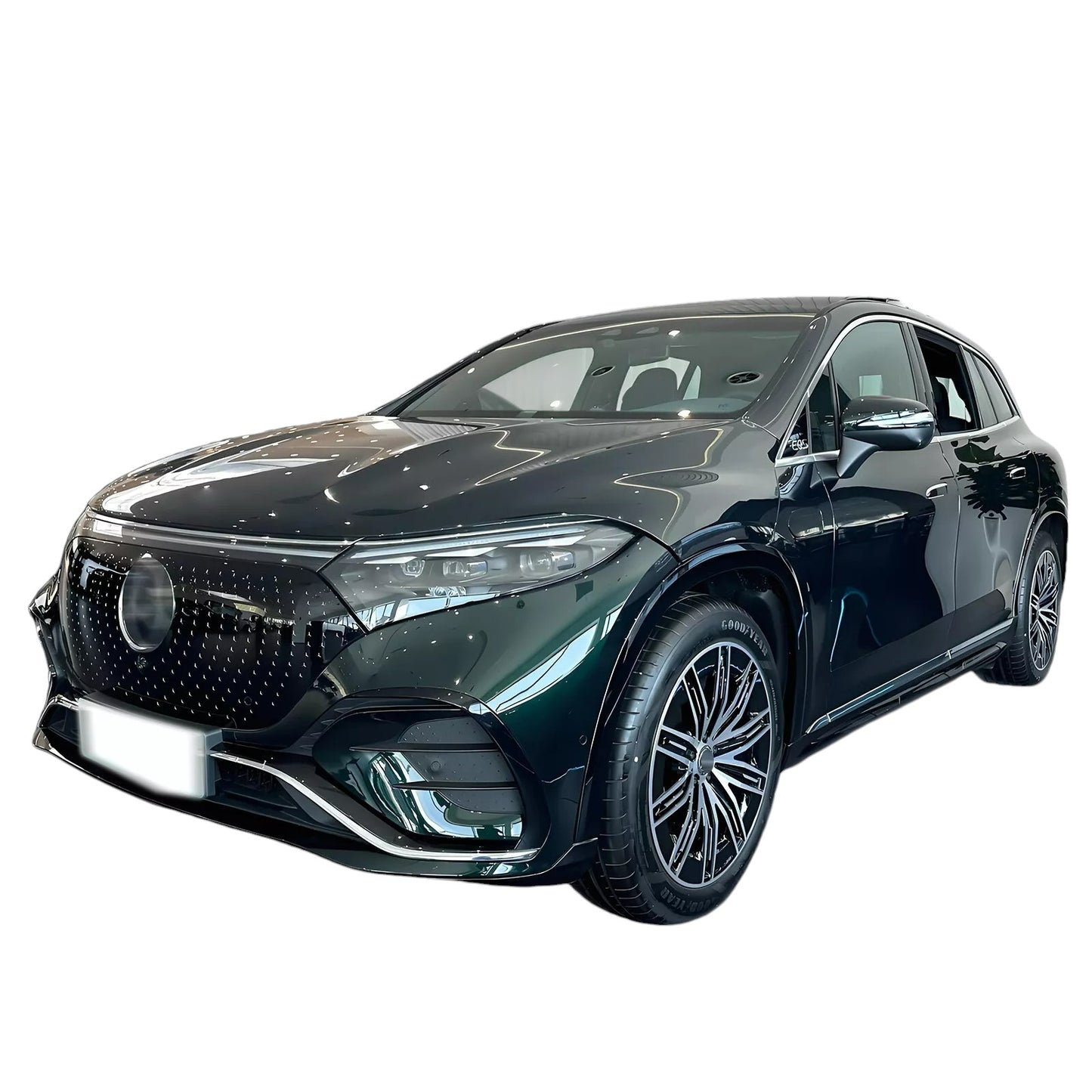 Griglia GT Panamericana adatta per Mercedes EQS SUV W296 X296 Silver nera