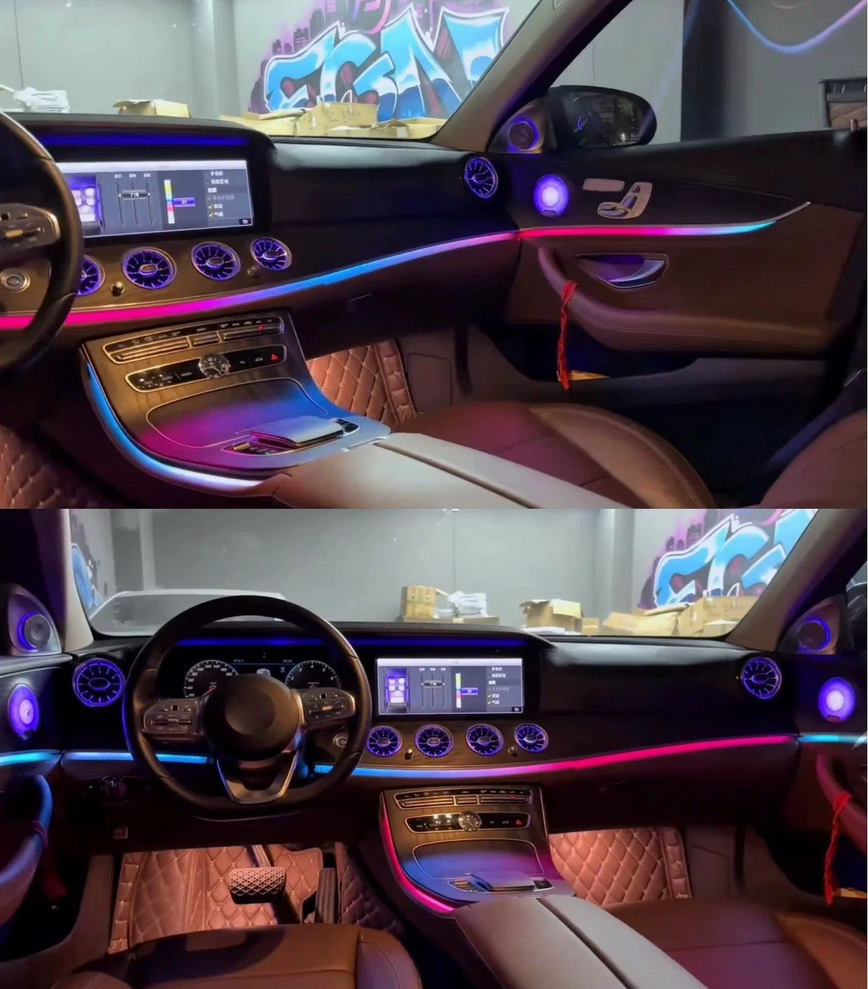 💕Kit aggiornamento 64 colori illuminazione ambiente Mercedes E-Klasse w213💕