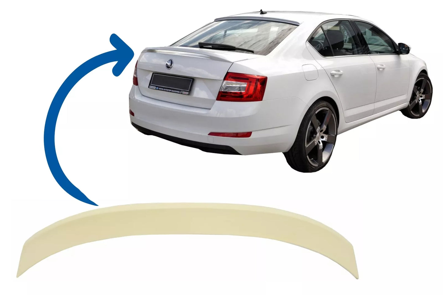 😍Spoiler per bagagliaio per Skoda Octavia III 5E Berlina 13+ Spoiler😍