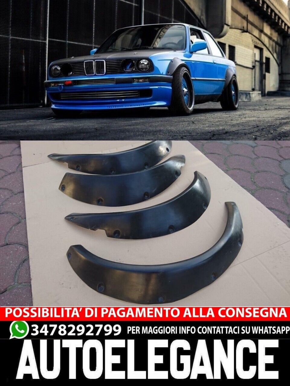 parafanghi per BMW Serie 3 E30