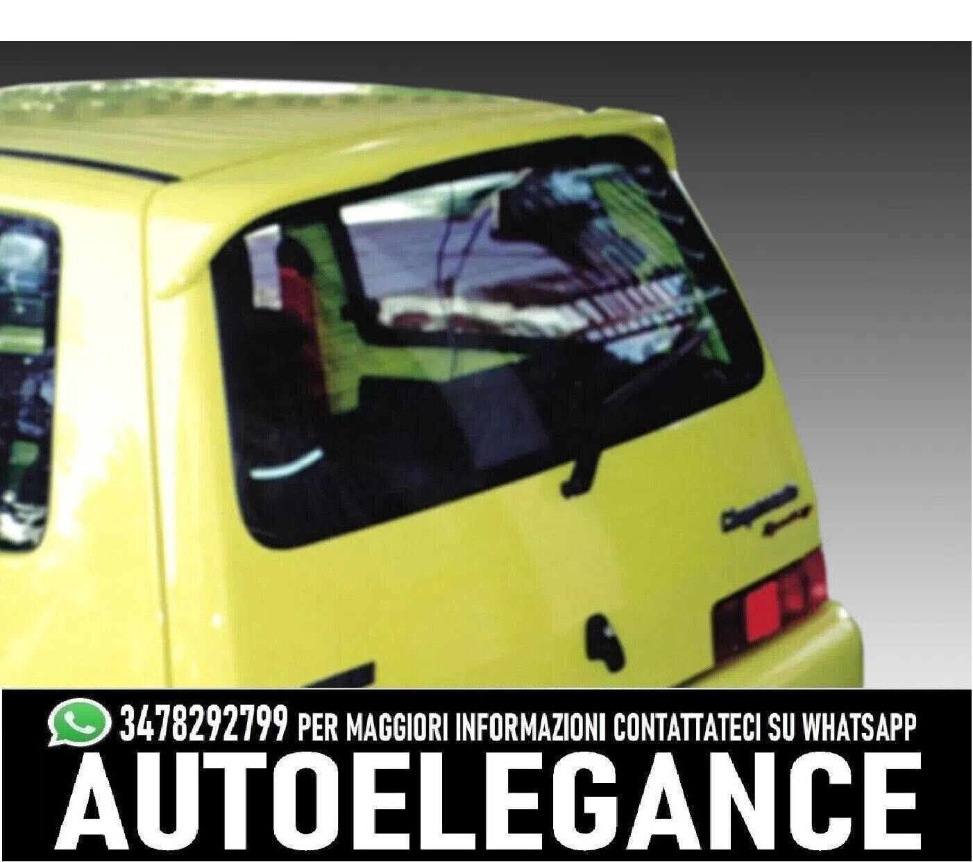 Fiat Cinquecento Spoiler Tetto Posteriore Grezzo