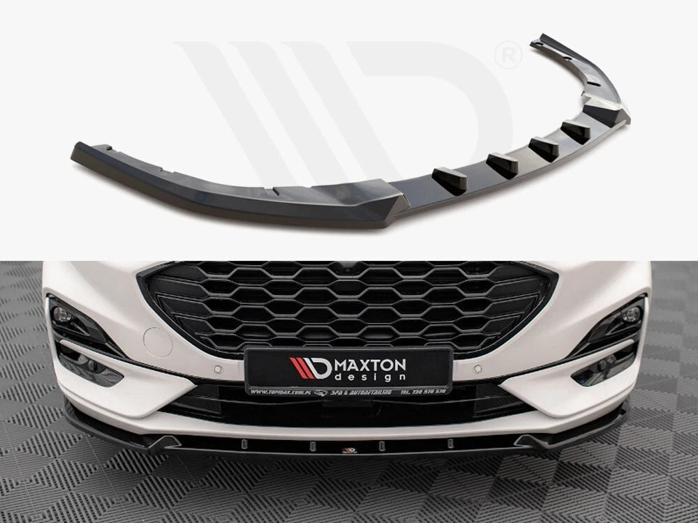 SPLITTER SUITABLE FOR VW GOLF 8 GTI GTD RLINE LOOK GLOSSY BLACK SPORTY DESIGN