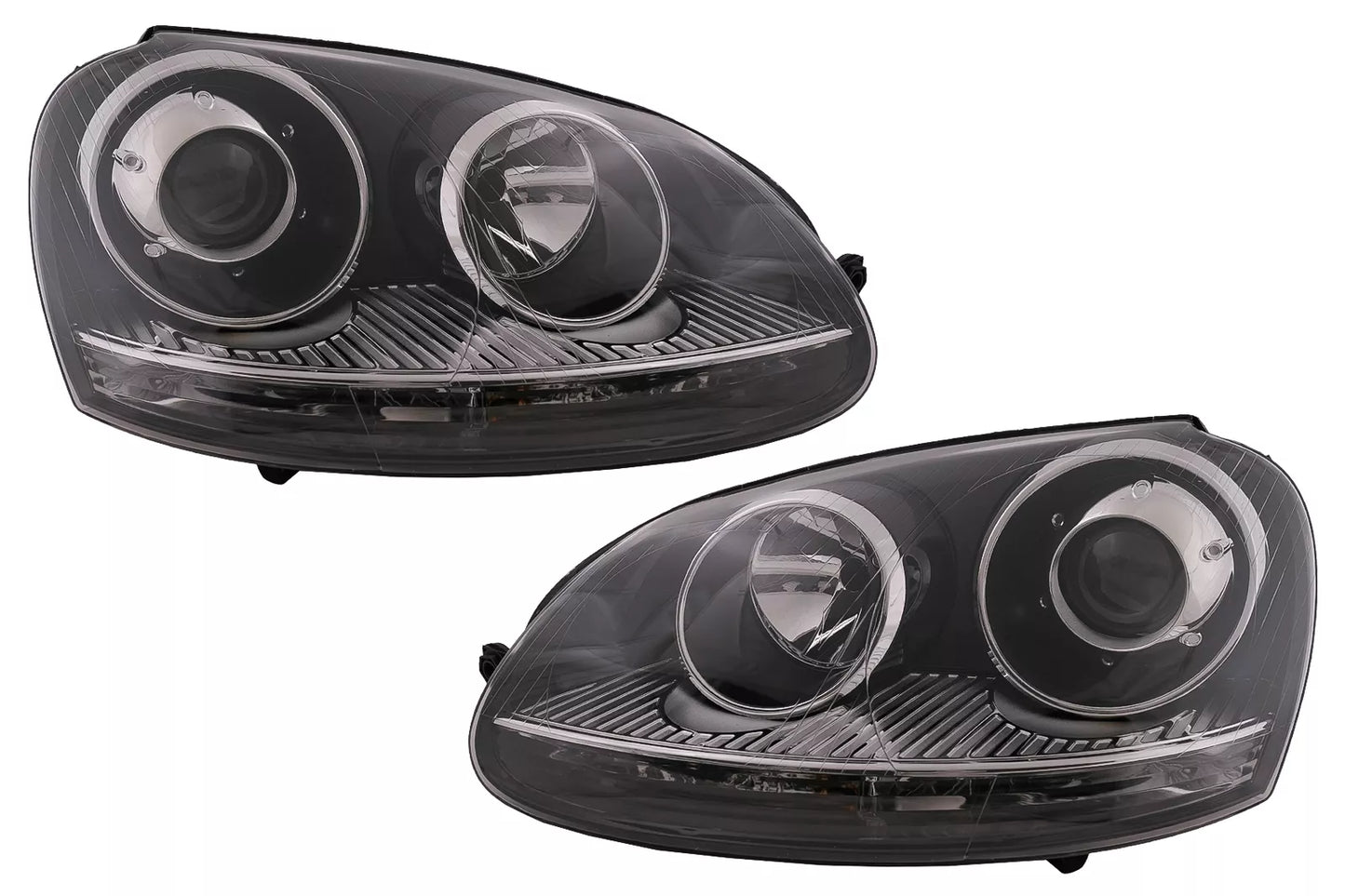 ✨Fari per VW Golf 5 V 03-07 Jetta 05-10 GTI R32 Xenon Look Cromo✨