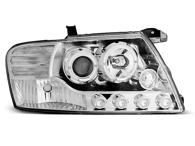 💫ART.6244 FARI OCCHI D'ANGELO CROMATI per MITSUBISHI PAJERO V60 2000-2006💫