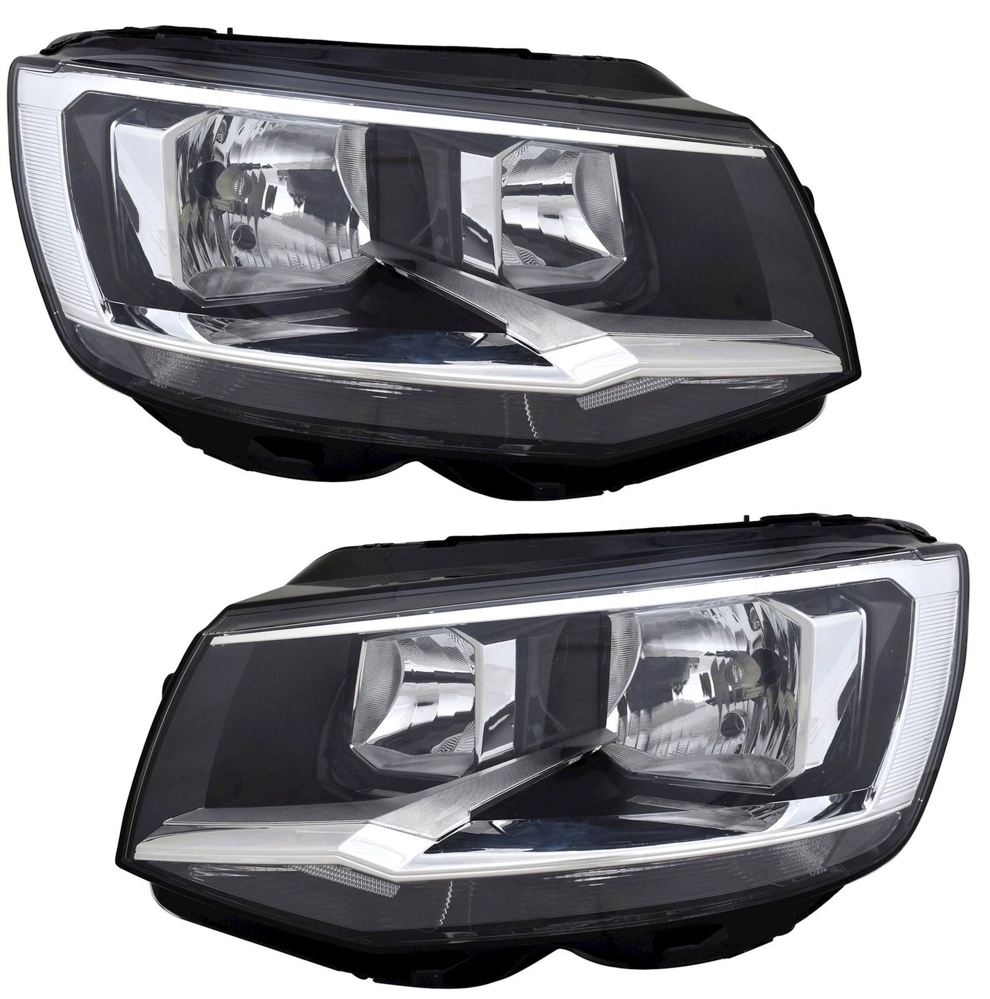 Headlight Set for VW T6 Multivan Transporter 2015-2019 H7 H7 LWR Engine
