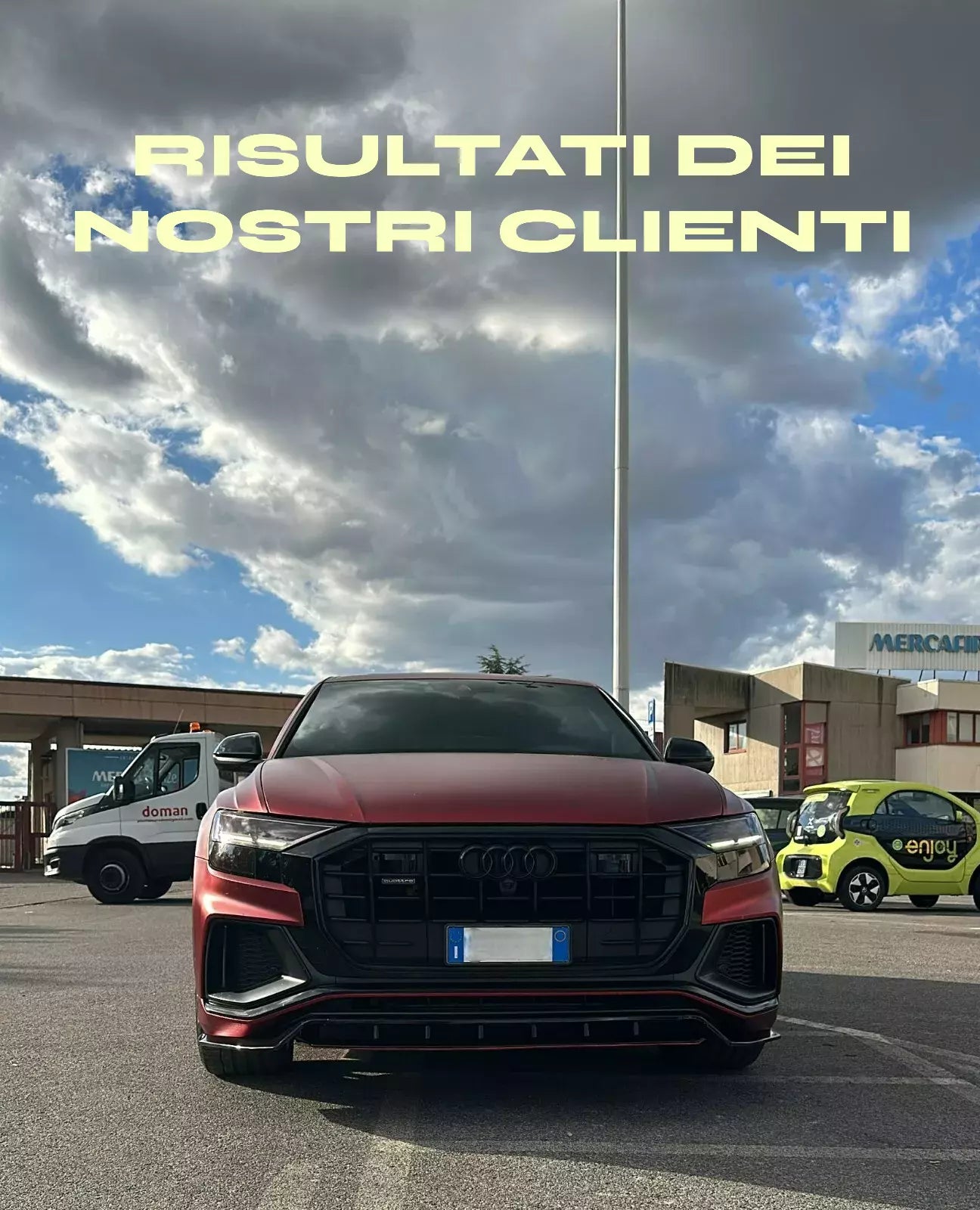 ✨✨SPLITTER NERO LUCIDO ADATTO PER AUDI Q8 2018-2024 S-line SQ8 ✨✨