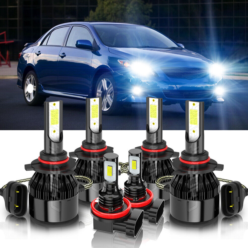 fendinebbia lampadine Combo 6pz adatto Per Toyota Corolla 2009-2013 LED