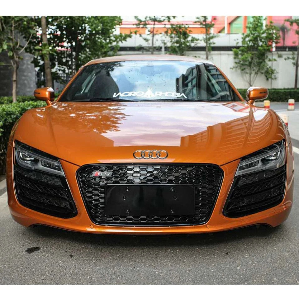 🔥ART.5870 GRIGLIA ANTERIORE NERO LUCIDO PER AUDI R8 42 V8/V10 2013–2015🔥
