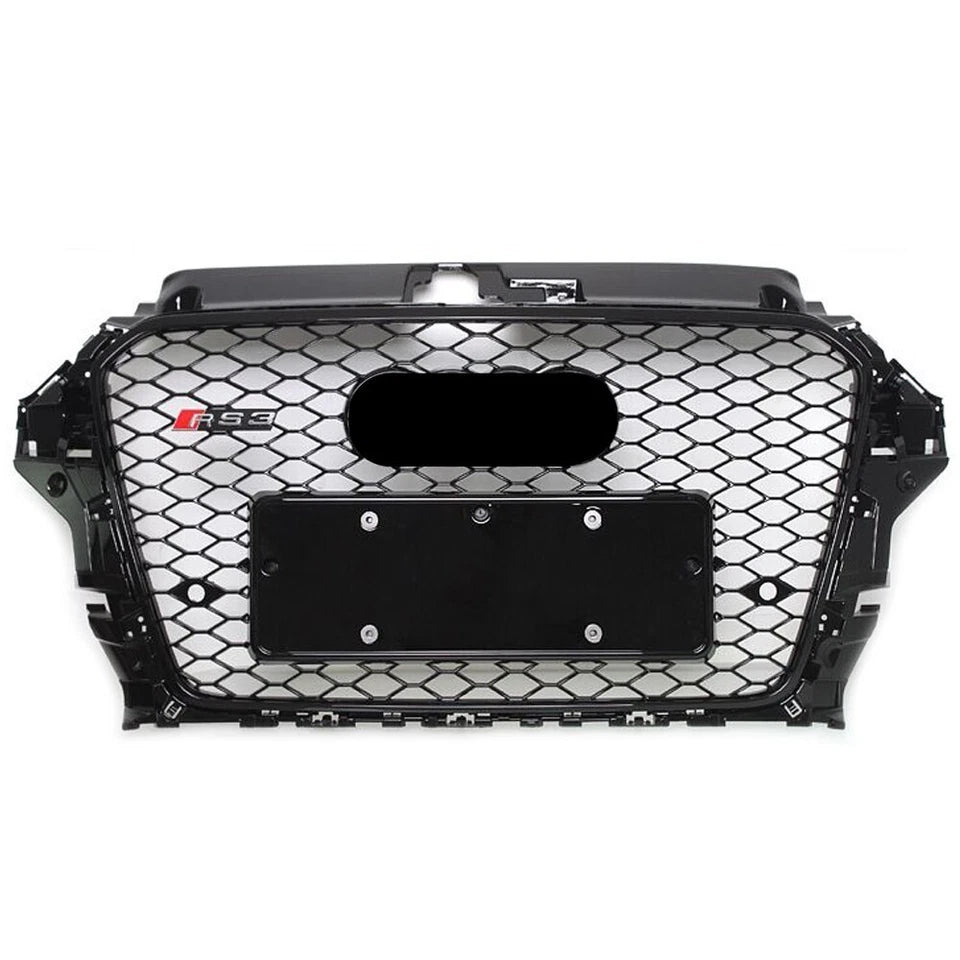 🔥ART.5987 GRIGLIA ANTERIORE NERO LUCIDO PER AUDI A3 8V1 / S3 S-LINE 2013–2016🔥