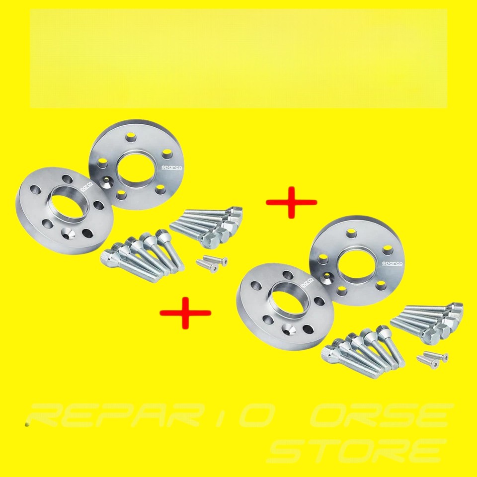 🔥KIT 4 DISTANZIALI 12+16mm SPARCO FIAT Panda II 100hp (169) - dal 2004 al 201🔥
