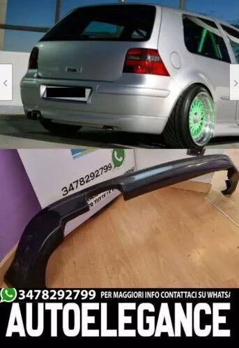 REAR BUMPER DIFFUSER, suitable for VW GOLF 4 IV 97-04 LOOK R32