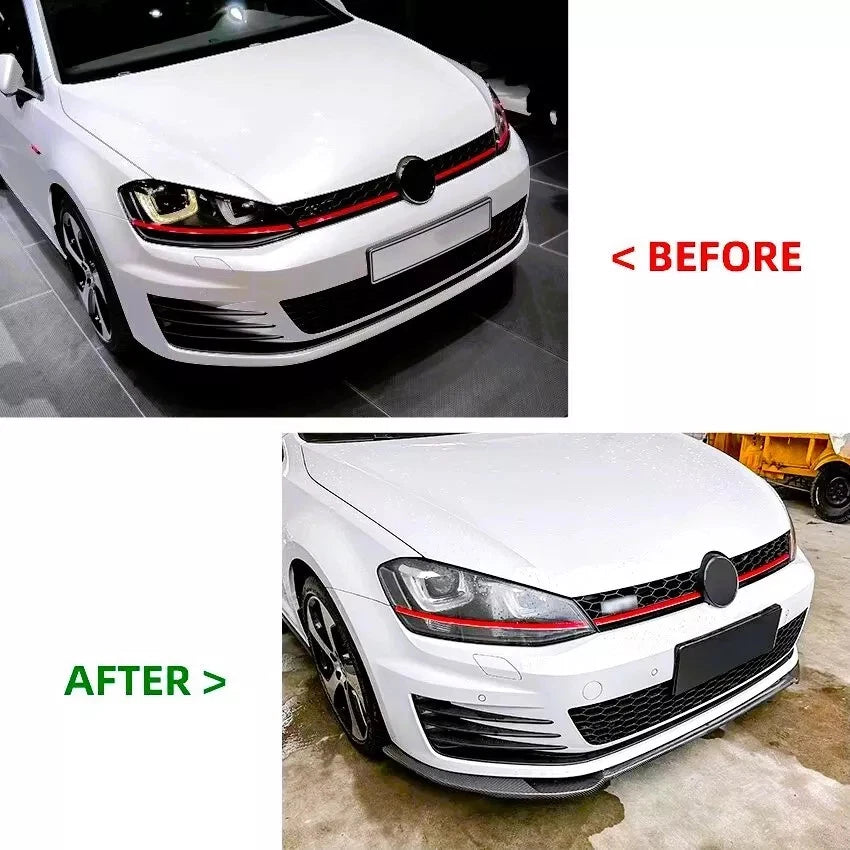 💕 Splitter Anteriore Carbonio per VW Golf MK7 / MK7.5 GTI GTD R TSI TDI 💕