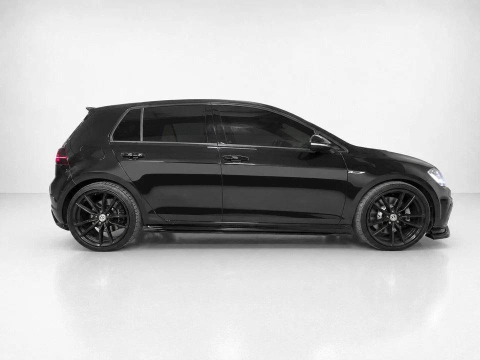 👉GONNE LATERALI ESTENSIONI PER VW GOLF MK7 FL R /R-LINE ABS NERO LUCIDO👈