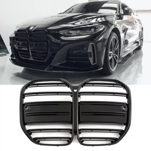 ADATTO PER BMW SERIE 4 G22 G23 SPORT GRIGLIA RADIATORE GRIGLIA LUCIDA NERO