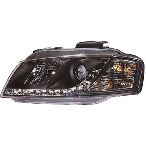 💎PAIR OF FRONT HEADLIGHTS SUITABLE FOR AUDI A3 8P 2003-2008 BLACK💎