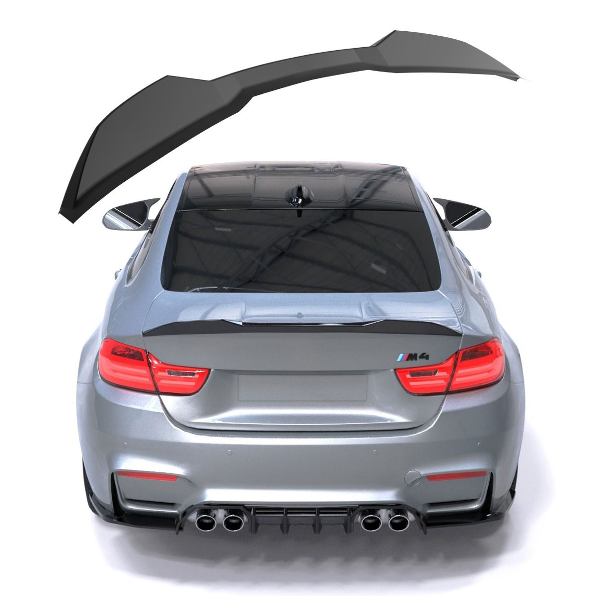 2366 ⭐Spoiler posteriore adatto per BMW Serie 4 F82 M4⭐