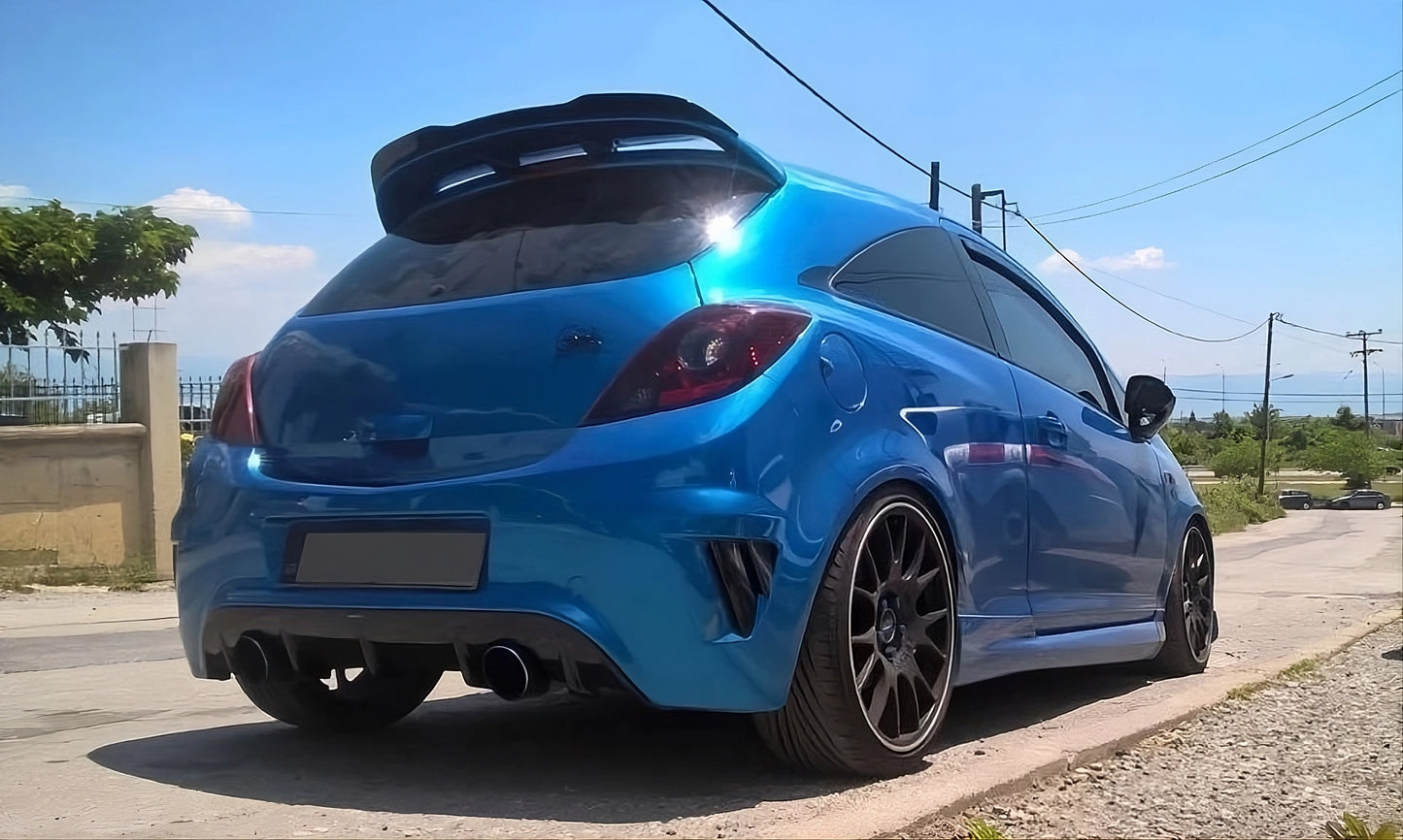 💫Spoiler Posteriore (Tetto) adatto per Opel Corsa D OPC / VXR Nero Alto💫