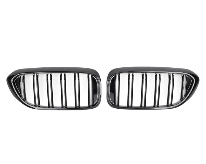 🔥ART.2693 Griglia Sportiva Doppia Lamella Nero Lucido per BMW Serie 5 G30 🔥