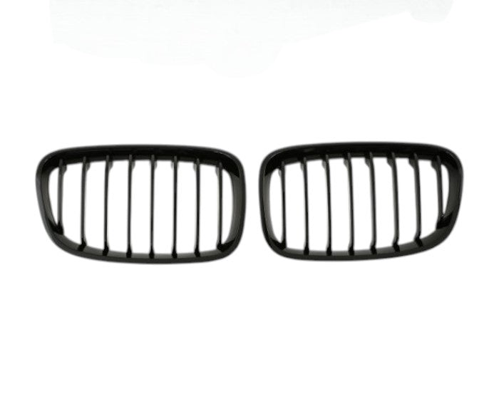 🎀Griglia Nera Lucida a Barra Singola per BMW Serie 1 F20 F21 2011-2015🎀
